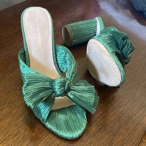 Loeffler Randall Penny Knotted Mule; PENNY-PLFA SAGE, 8 B